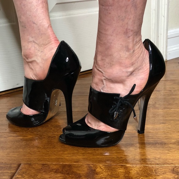 bebe Shoes - 🥂 BEBE Black Heels with Lace-up Detail